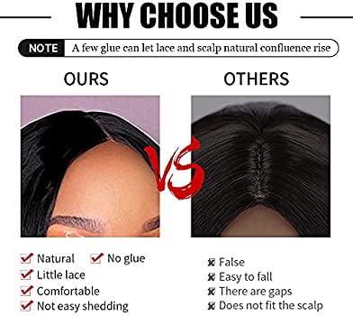 ORSUNCER Long Black Body Wave Wig for Women Middle Part Wig Natural Black Long Wavy Curly Synthetic Heat Resistant Hair Wigs