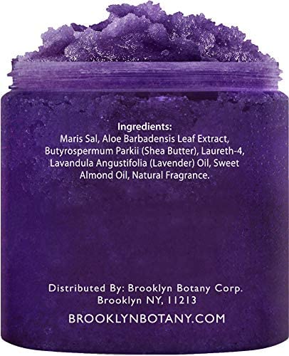 Brooklyn Botany Lavender Oil Body Scrub and Face Scrub – Moisturizing and Exfoliating Body Scrub