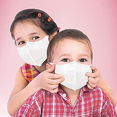 Kids Disposable Face Masks for Child or Adults with Small Face for Single Use, 3D Design, Pack of 50