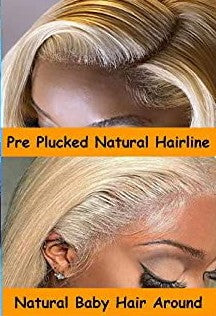 Mesariel Blonde Lace Front Wigs Human Hair Body Wave 13x4 HD 613 Lace Frontal Wig Pre Plucked with Baby Hair 150% Density 613 Lace Front Wig Human Hair for Women