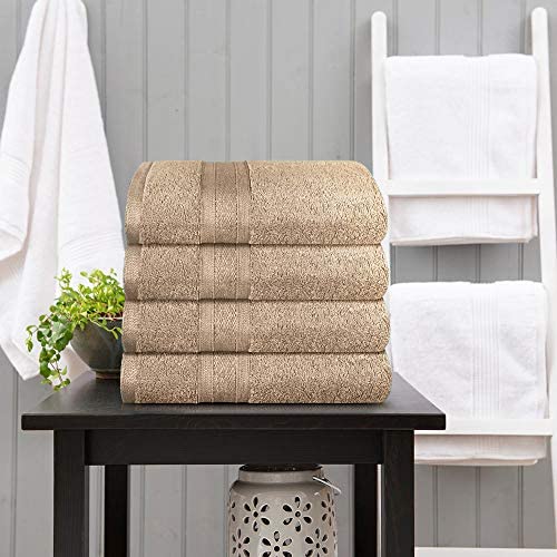 TRIDENT Soft and Plush, 100% Cotton, Highly Absorbent, Bathroom Towels, Super Soft, 6 Piece Towel Set (2 Bath Towels, 2 Hand Towels, 2 Washcloths), 500 GSM