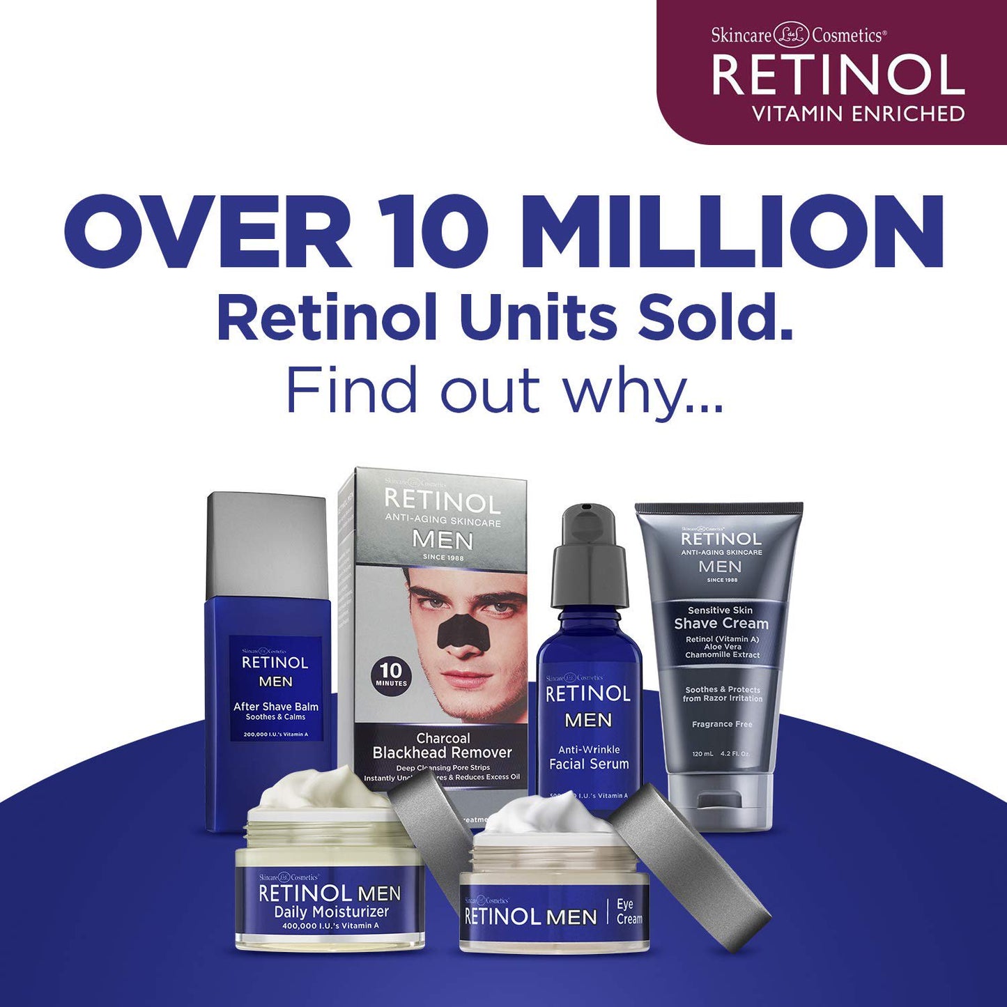 Retinol Anti-Aging Skincare Daily Moisturizer for Men 1.7 oz