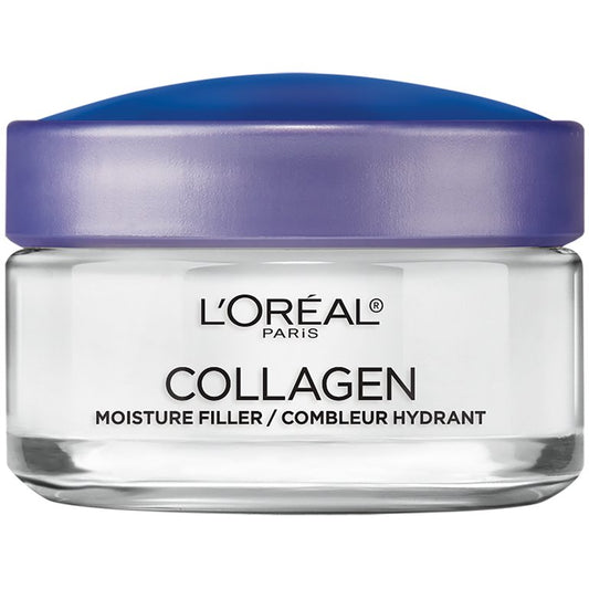 L'Oreal Paris Moisture Filler Facial Day Night Cream, lightweight Collagen, 1.7 oz.