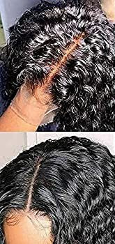 Water Wave Lace Front Wigs Human Hair Brazilian Virgin Human Hair 13X4 Lace Frontal Wigs 150% Density Pre Plucked With Baby Hair Natural Black Kropan Wigs For Black Women
