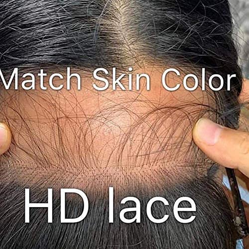 Oulaer Wig Deep Wave Curly Wig HD Transparent 13x4 Lace Front Human Hair Wig Pre Plucked