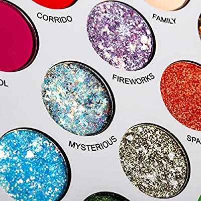 DE'LANCI Big Colorful Eyeshadow Palette Professional 54 Color Board Eye Shadow
