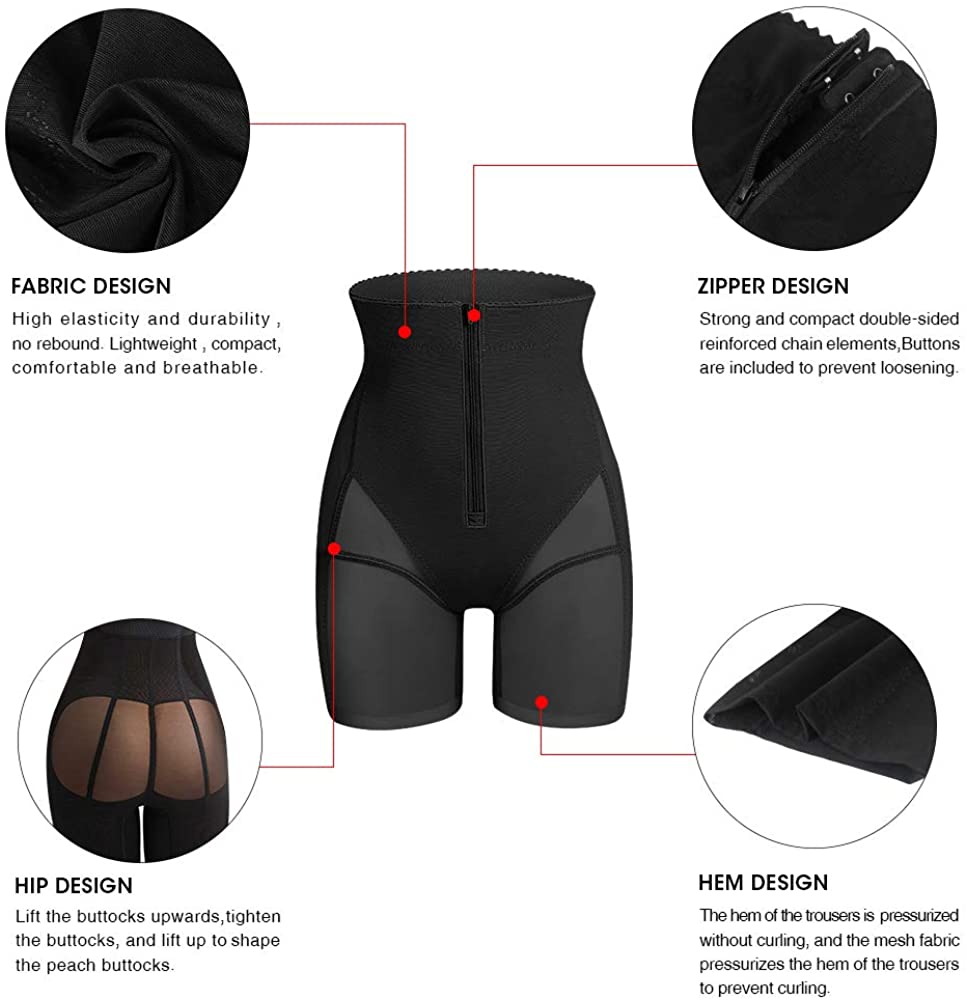 Womens Shapewear Tummy Control Panties Body Shaper High Waist Butt Lifter Short Thigh Slimmers