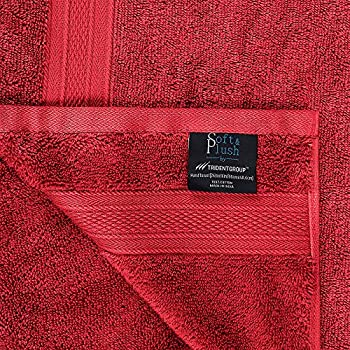 TRIDENT Soft and Plush, 100% Cotton, Highly Absorbent, Bathroom Towels, Super Soft, 6 Piece Towel Set (2 Bath Towels, 2 Hand Towels, 2 Washcloths), 500 GSM