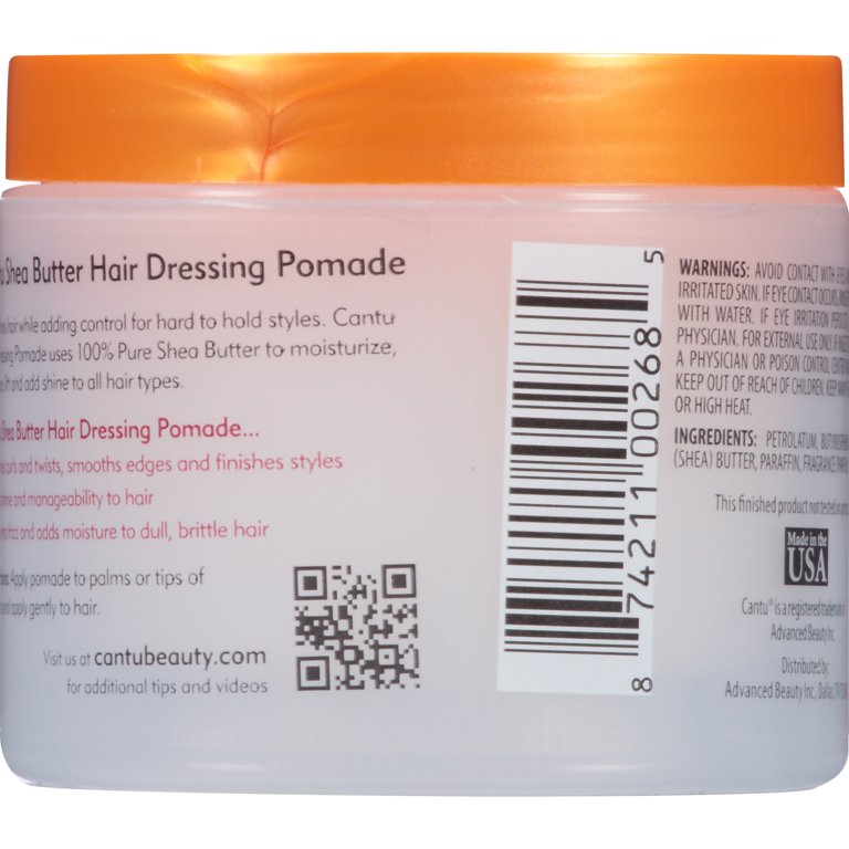 Cantu Shea Butter Moisturizing Formula Hair Dressing Pomade, 4 oz