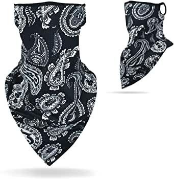 Zero Zoo Neck Gaiter Ear Loops Face Mask Men Women Face Scarf Cool Masks 1 Pack