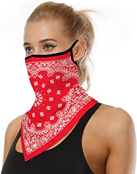 Zero Zoo Neck Gaiter Ear Loops Face Mask Men Women Face Scarf Cool Masks 1 Pack