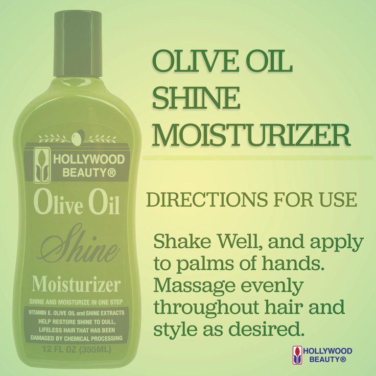 Hollywood Beauty Olive Oil Moist & Shine Moisturizing Hair Lotion, 12 oz