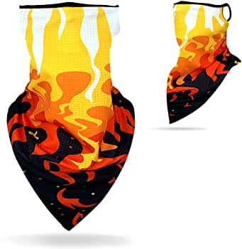 Zero Zoo Neck Gaiter Ear Loops Face Mask Men Women Face Scarf Cool Masks 1 Pack