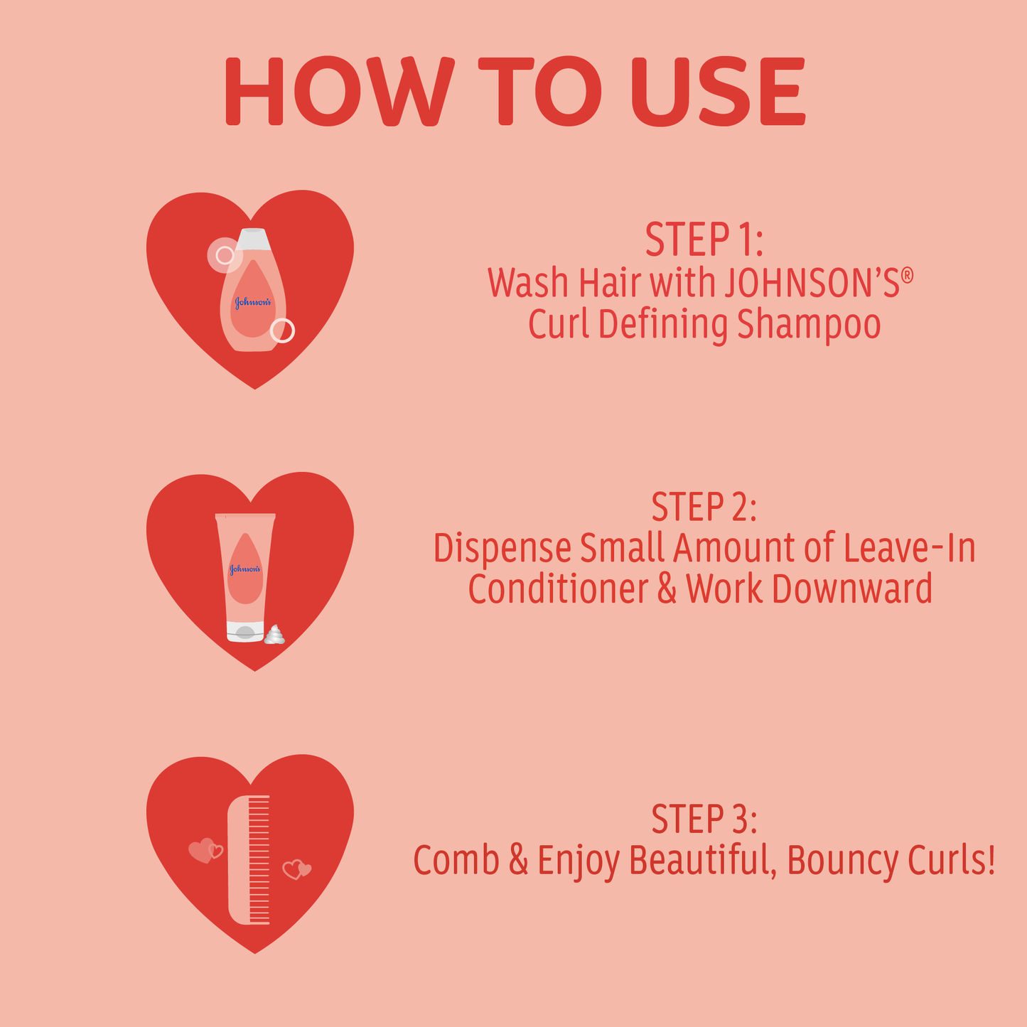 Johnson's Baby Curl-Defining Kids' Leave-In Conditioner with Frizz Control Shea Butter, 6.8 fl oz