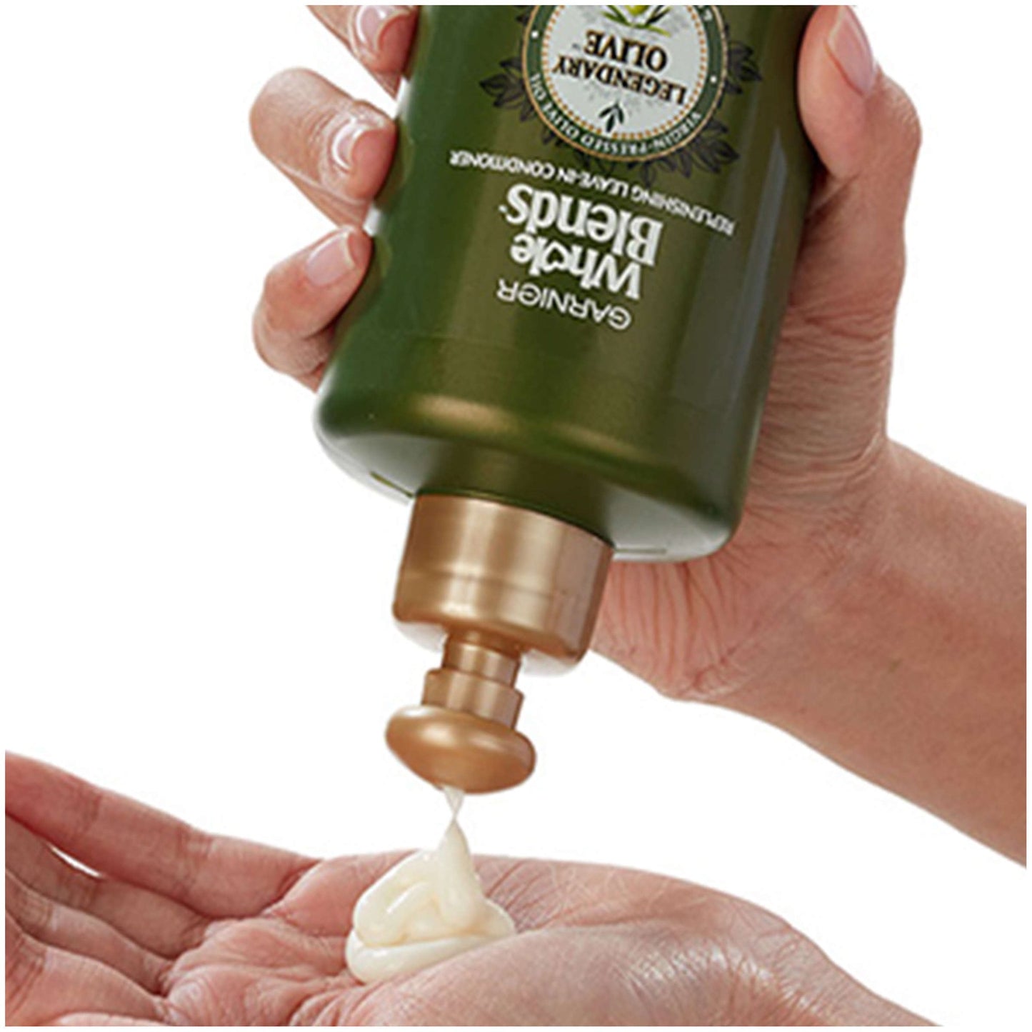 Garnier Whole Blends Leave-In Conditioner Legendary Olive, For Dry Hair, 10.2 fl. oz.