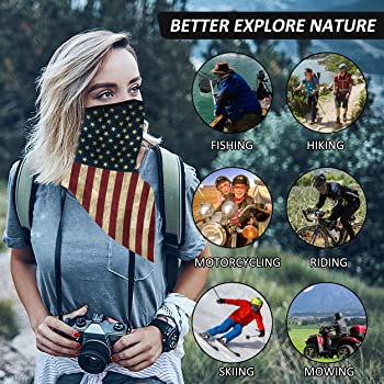 Zero Zoo Neck Gaiter Ear Loops Face Mask Men Women Face Scarf Cool Masks 1 Pack