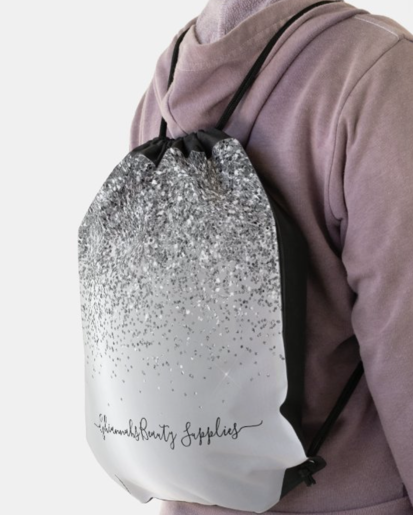 G.B.S. Signature Monogram Drawstring Bag