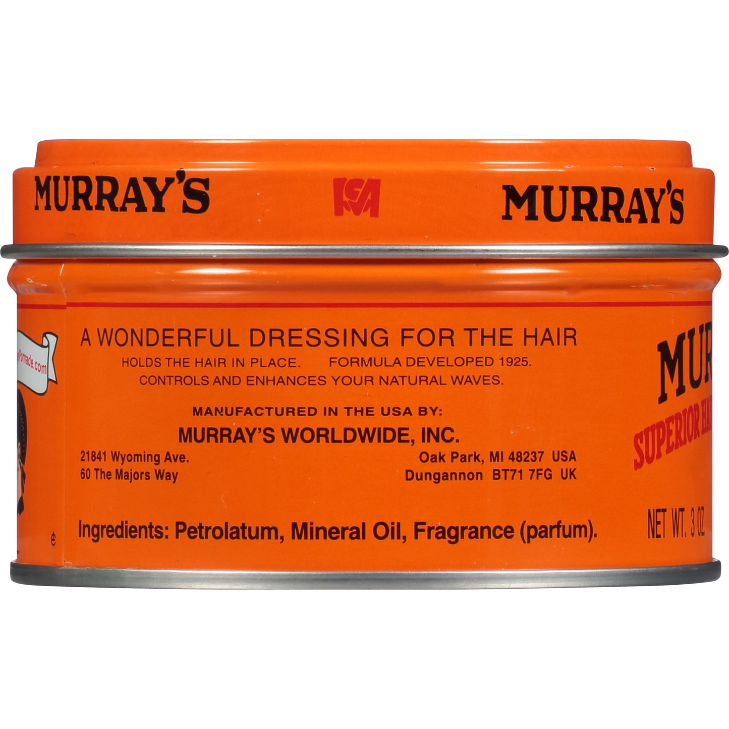 Murray's Superior Hair Dressing Pomade, 3 oz
