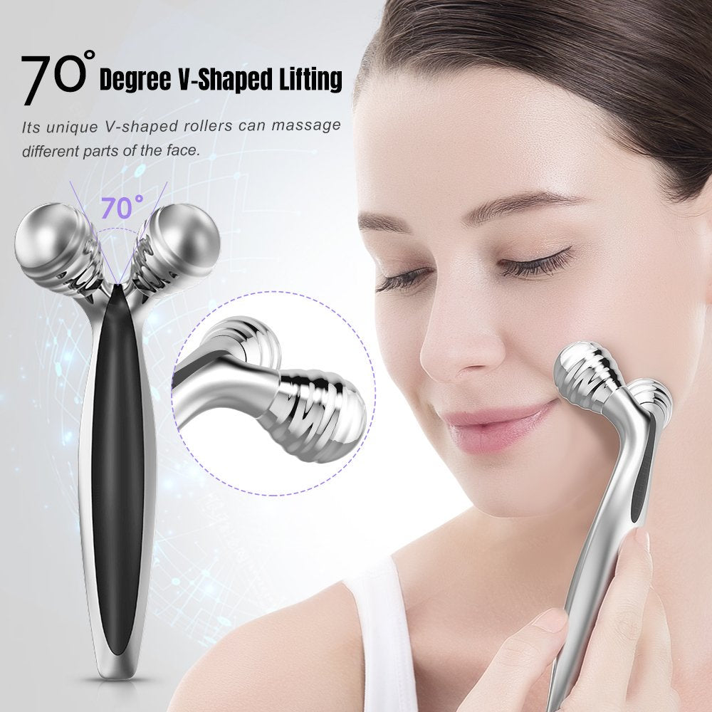 TOUCHBeauty 3D Facial Roller Massager Skin Care Products for Massage Face Body Anti-Aging Prevent Wrinkles Puffiness