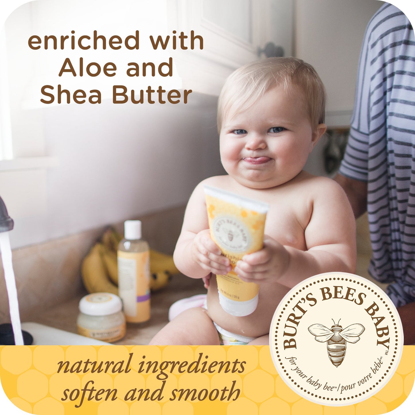 Burt's Bees Baby Getting Started Gift Set, 5 Trial Size Baby Skin Care Products