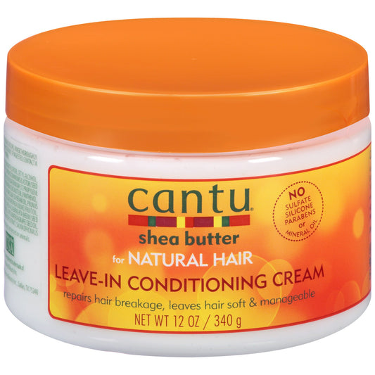 Cantu Shea Butter for Natural Hair Leave-In Conditioning Cream, 12 fl oz