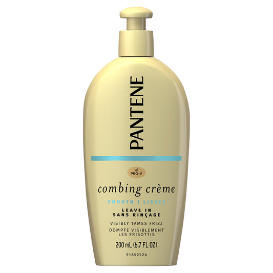 Pantene Combing Crème, Smoothing Leave In Cream, No Frizz, 6.7 fl oz
