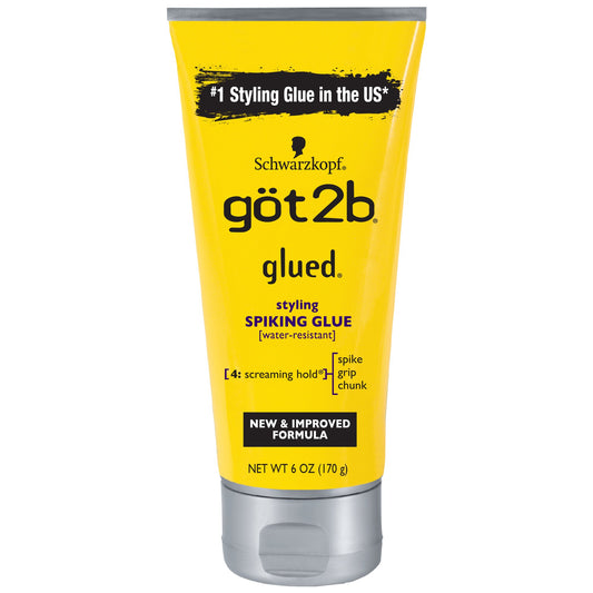 Got2b Glued Spiking Max Hold Hair Styling Glue Gel, 6oz