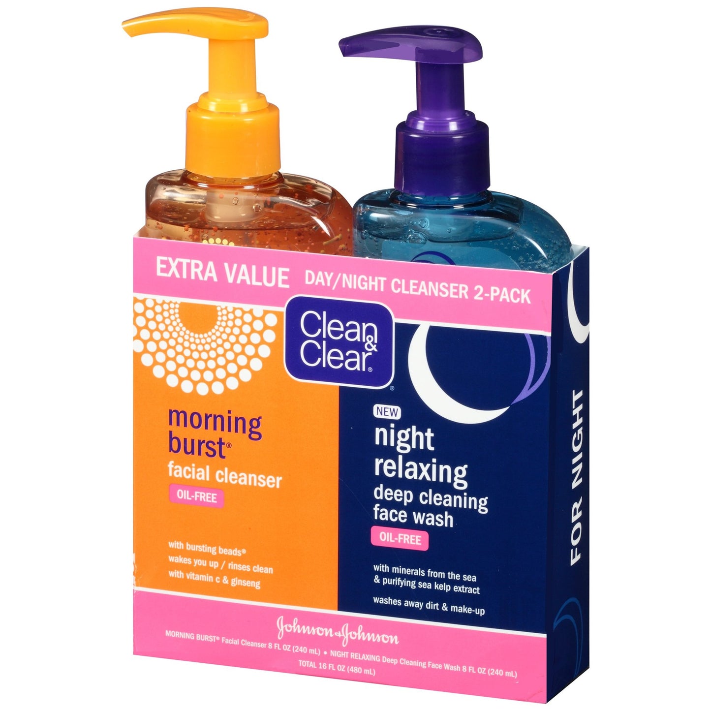Clean & Clear 2 Pack Liquid Facial Cleanser, for All Skin Types, Oil Free, 2 items