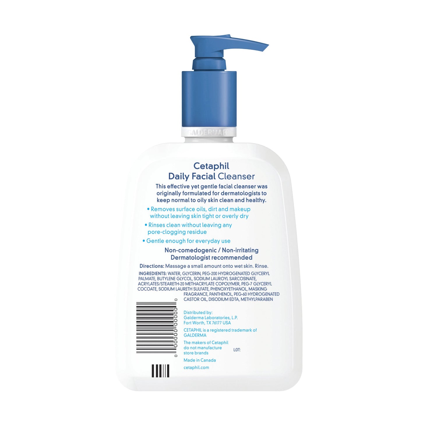 Cetaphil Daily Facial Cleanser, Face Wash For Normal to Oily Skin, 16 Oz