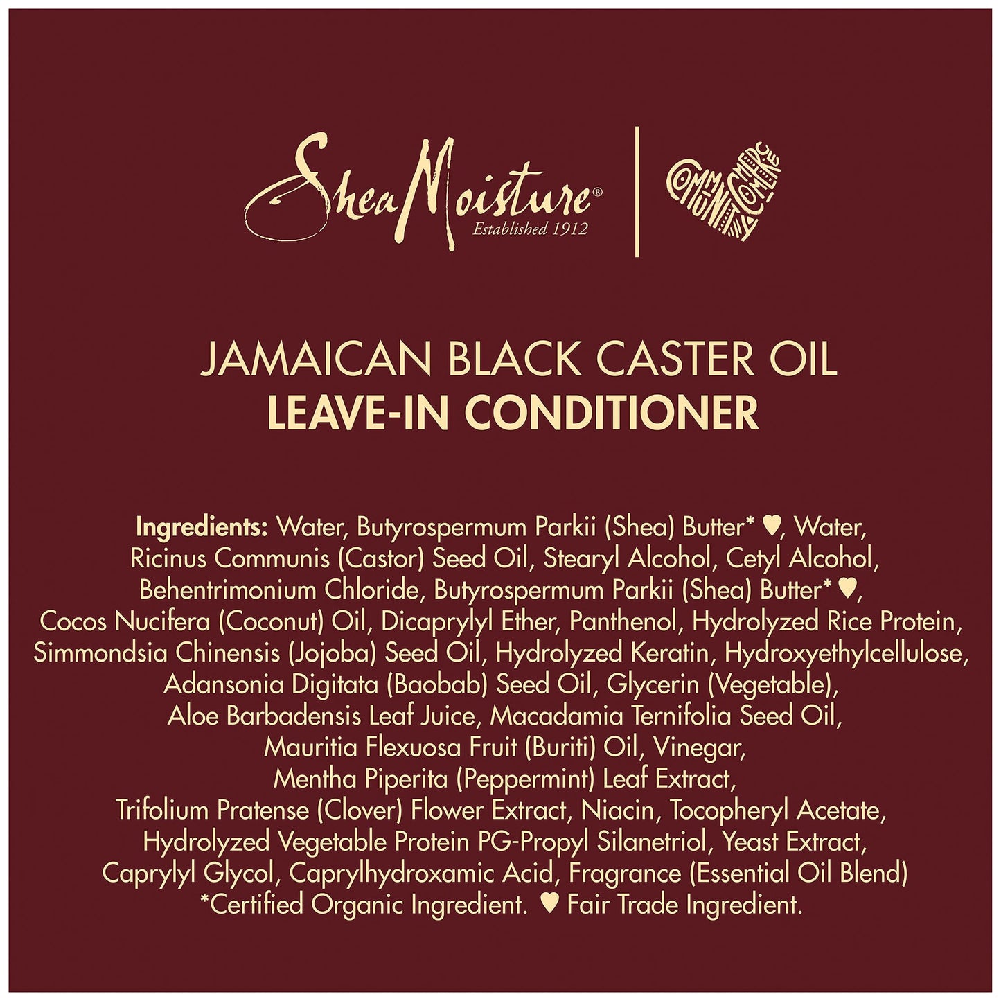SheaMoisture Jamaican Black Castor Oil Leave In Conditioner to Soften and Detangle Hair for Over-Processed, damaged hair, 11 oz