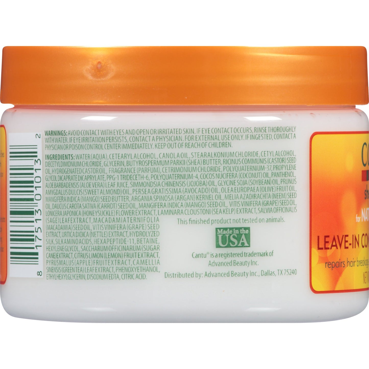 Cantu Shea Butter for Natural Hair Leave-In Conditioning Cream, 12 fl oz