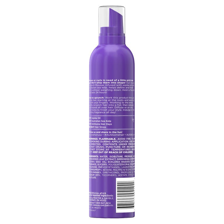 Aussie Sprunch Mousse and Leave-In Conditioner, Flexible Hold, 6.8 oz