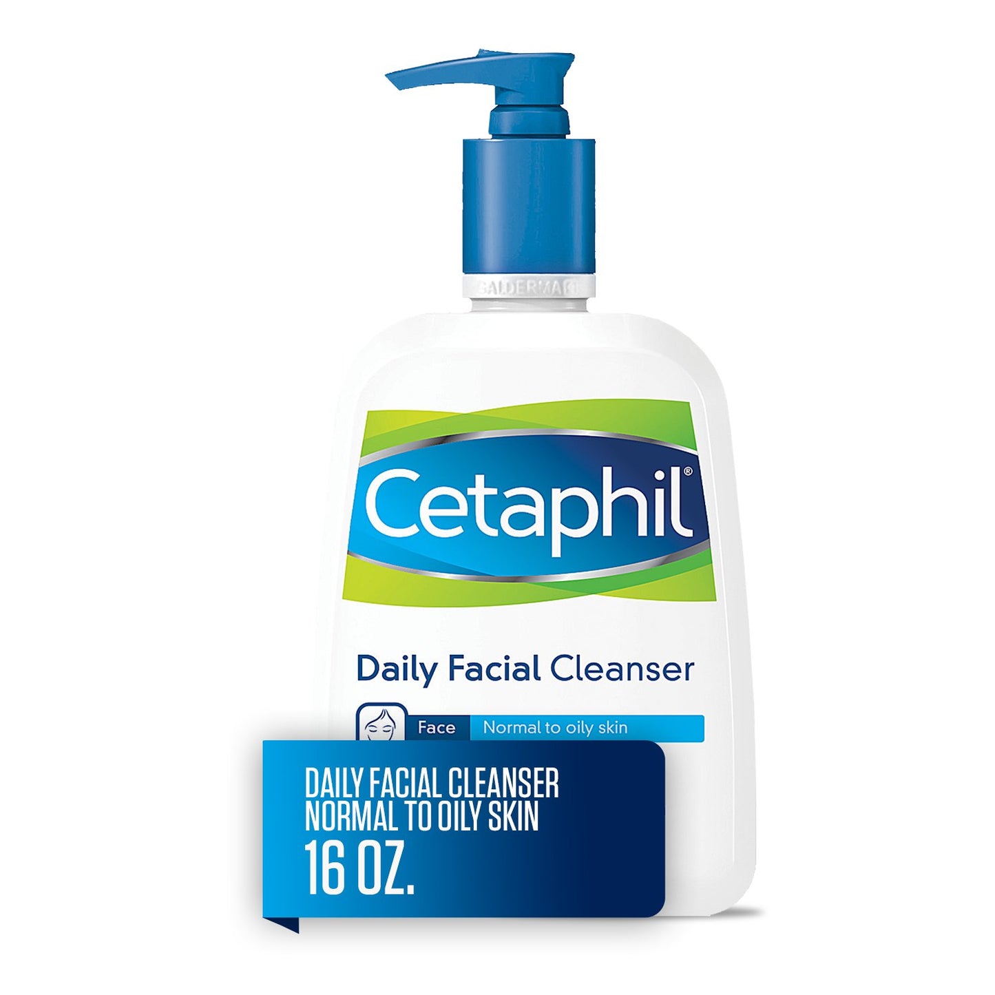 Cetaphil Daily Facial Cleanser, Face Wash For Normal to Oily Skin, 16 Oz