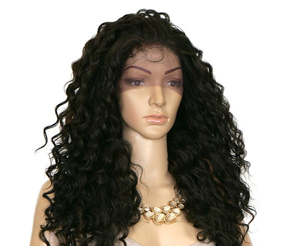 It's a Wig 100% Human Hair Blend 360 Circular Frontal Lace Wig - LACE EMOTION (360 all round deep lace wig)