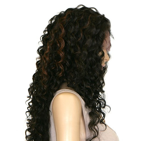 It's a Wig 100% Human Hair Blend 360 Circular Frontal Lace Wig - LACE EMOTION (360 all round deep lace wig)
